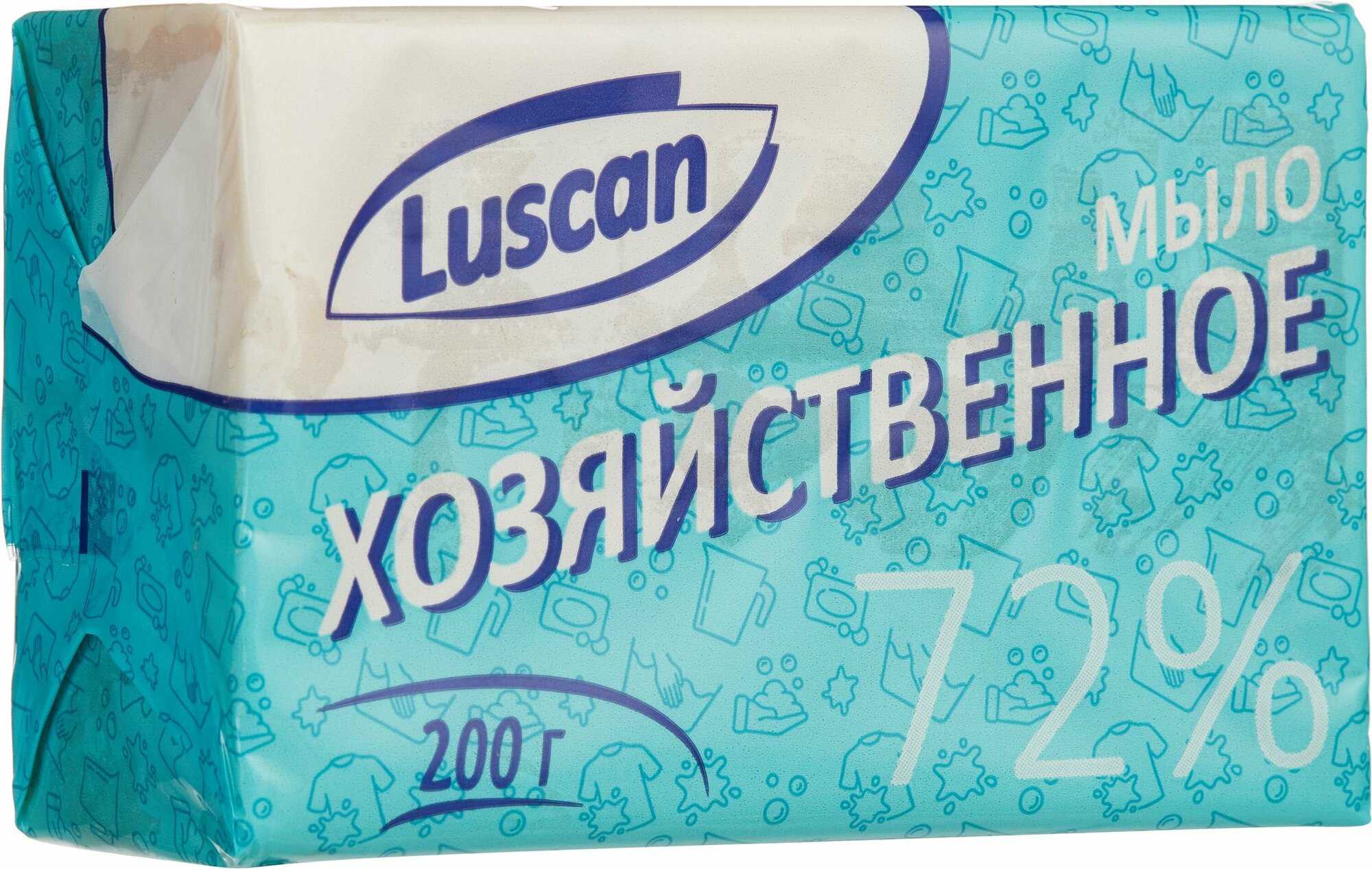 фото Мыло хозяйственное 72% Luscan в обертке 200г
