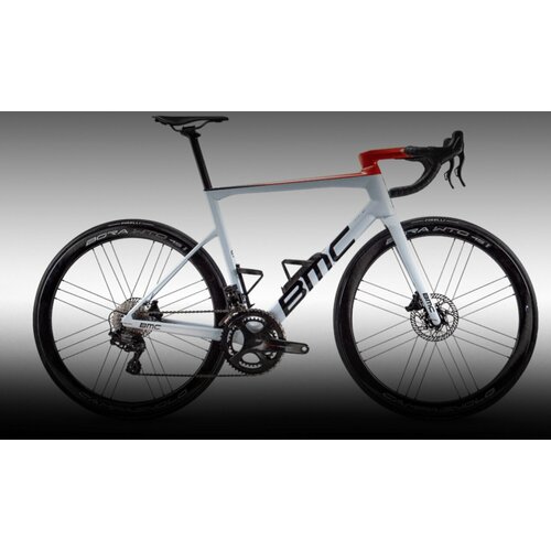 Велосипед BMC Teammachine SLR 01 TREE ULTEGRA DI2 DISC COSMIC SL32 Белый/черный/красный (2023) 47, Белый/черный/красный