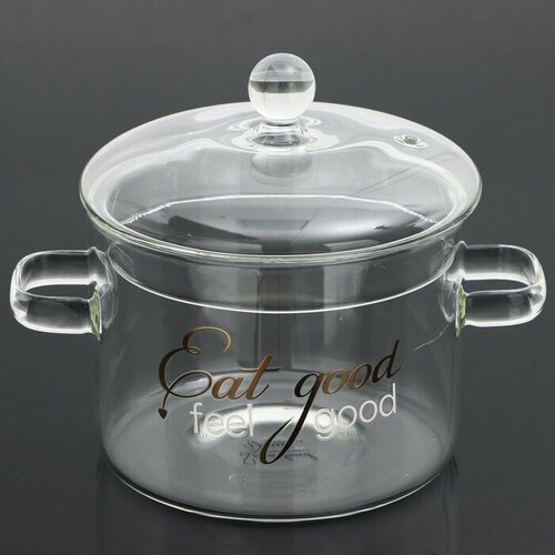 Кастрюля из жаропрочного стекла Eat good 1500 мл 1782₽