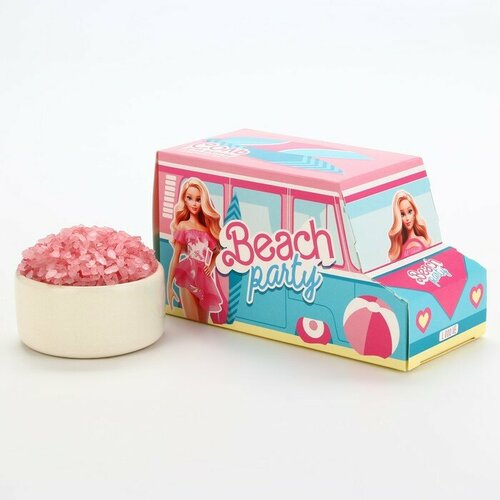 Соль для ванны Beach party, 400 г, аромат сахарной ваты, BEAUTY FOX сахарная вата пашмак adlin со вкусом шафрана 150 г