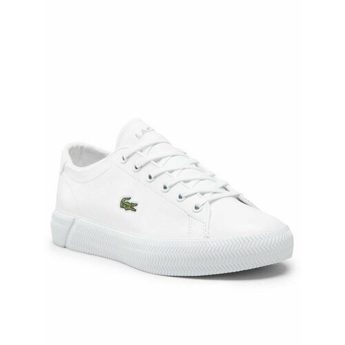 Кеды LACOSTE, размер EU 38, белый кеды lacoste размер 7 5 бежевый