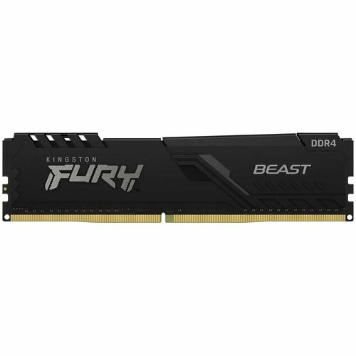 Модуль памяти DIMM 32Gb DDR4 PC28800 3600MHz Kingston Fury Beast Black (KF436C18BB/32) модуль памяти dimm 32gb ddr4 pc28800 3600mhz kingston fury beast rgb black kf436c18bba 32