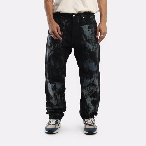 Брюки Hombre Nino Tie Dye 5 Pocket Pants, размер M, черный