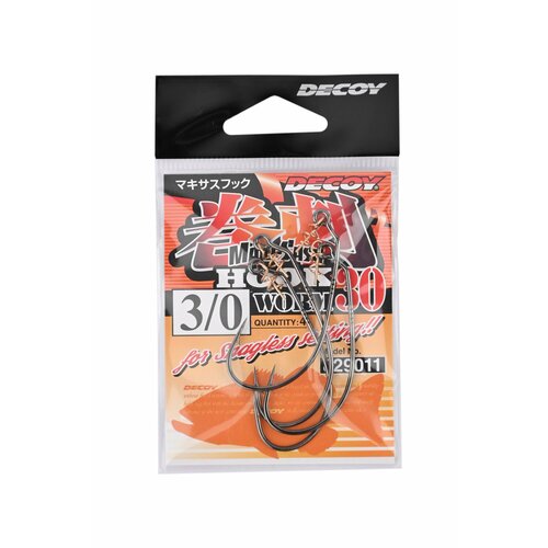 Крючок Decoy Worm 30 №3/0 крючки decoy worm 217 2 3 5гр 2шт