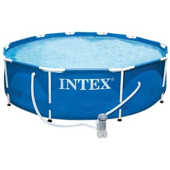 Бассейн Intex 28202 METAL FRAME, 305х76см, фильтр-насос 1250л/ч, объем: 4485л