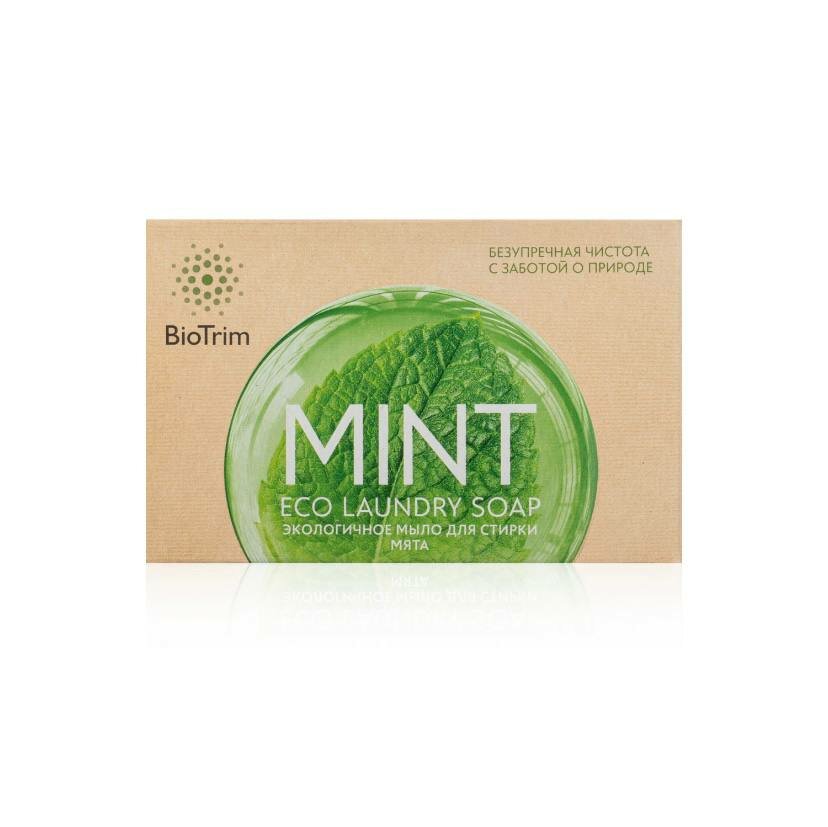 Экологичное мыло BioTrim Eco Laundry Soap MINT для стирки с запахом мяты