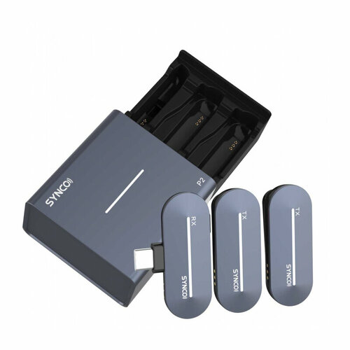 Synco P2SL P2L Радиосистема 24 ГГц приемник 2 передатчика футляр-зарядка Lighting iPhone 989000₽