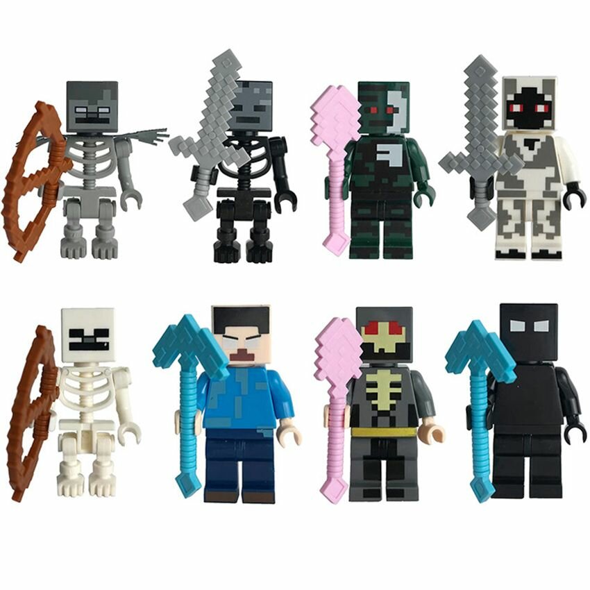 фото Набор из 8 фигурок "Minecraft"