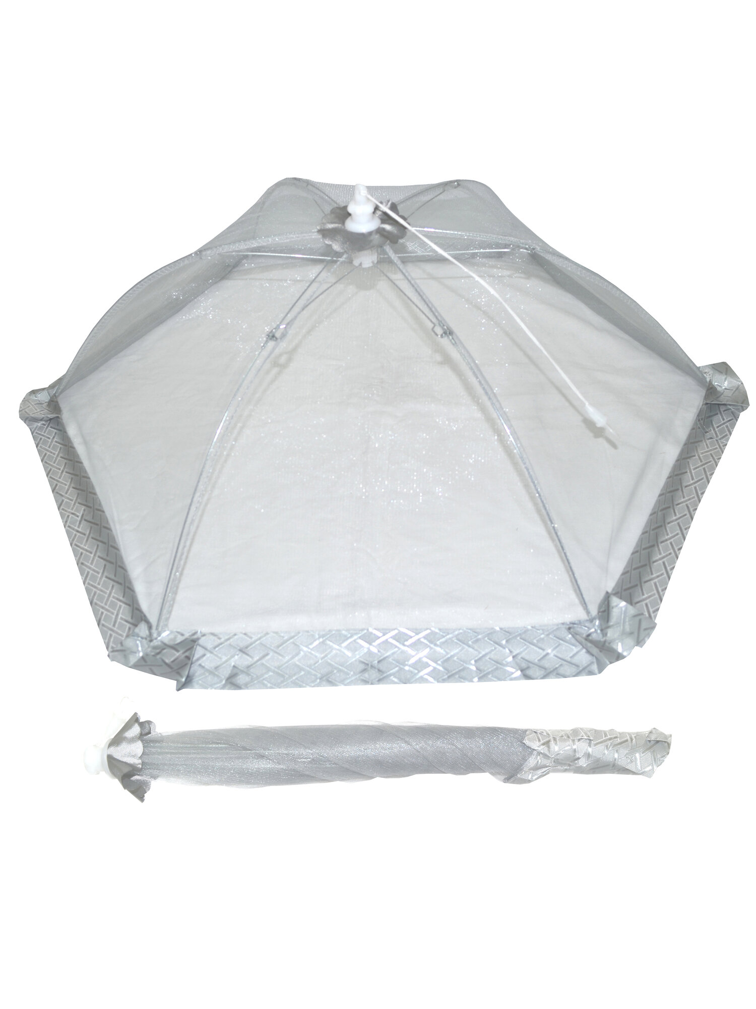 Зонт-москитная сетка "Ame Yoke" SW-2, для защиты от насекомых, легкий, серый