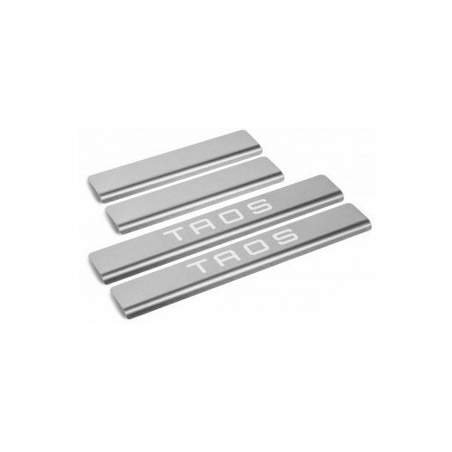 Накладки порогов RIVAL 4 шт Volkswagen Taos 2021- название модели арт NP58113 240₽