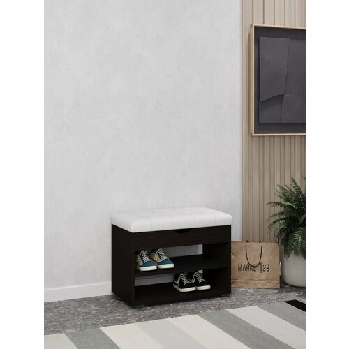 Обувница, обувница с сиденьем Мальта 30ОL Серый