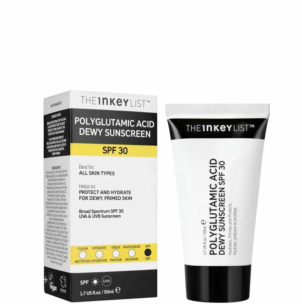 The INKEY List Polyglutamic Acid Dewy Sunscreen SPF 30 солнцезащитный крем