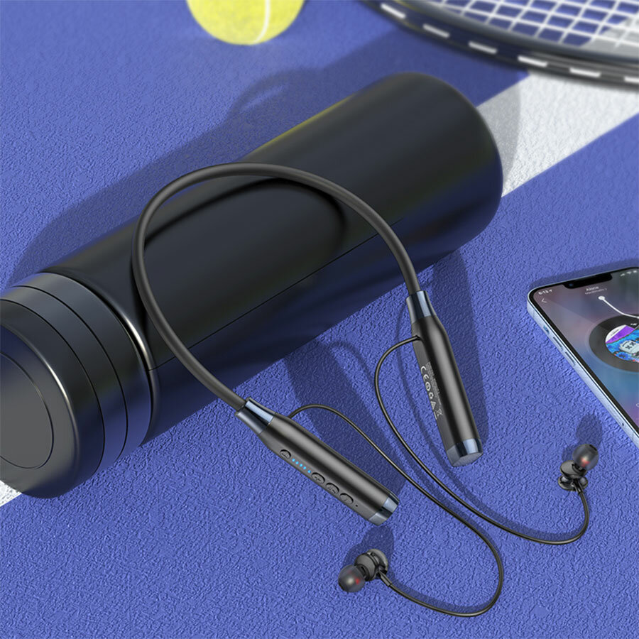 Беспроводные наушники для спорта HOCO ES62 Pretty, Bluetooth, черный