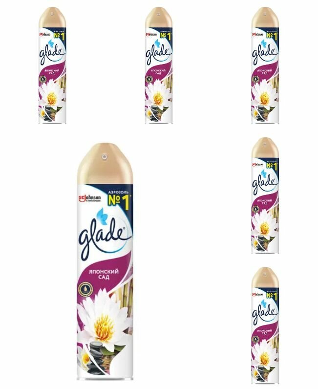 Glade Освежитель воздуха аэрозольный Японский сад 300 мл 6 шт