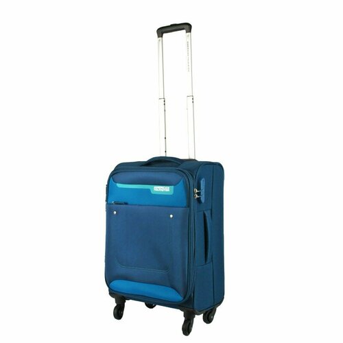 Чемодан American Tourister, 50 л, размер S, синий