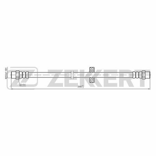 Шланг тормозной ZEKKERT bs9053