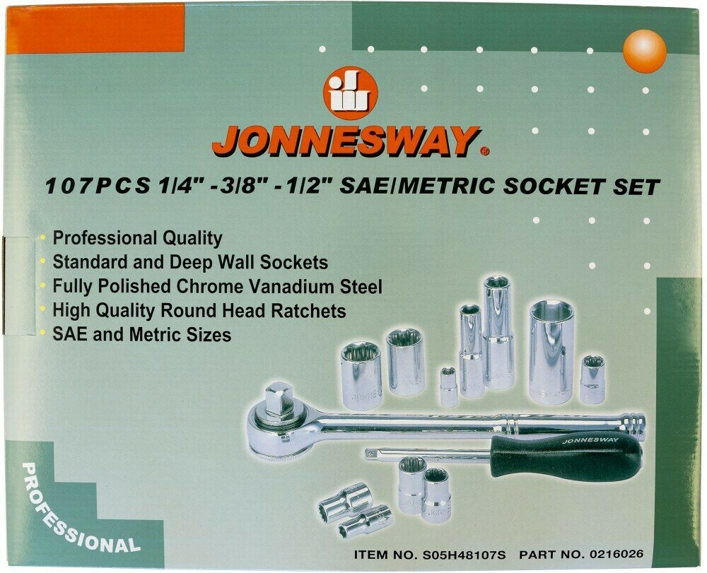 Набор инструментов Jonnesway S05H48107S 107пр.