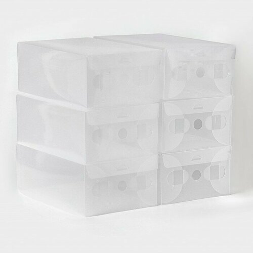 SUI Коробка для хранения обуви с крышкой Large size 203312 см 6 шт 1133₽