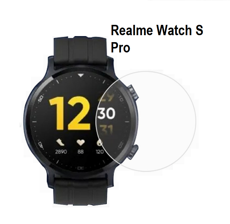 Защитная пленка MyPads Tape для умных смарт-часов Realme Watch S Pro глянцевая