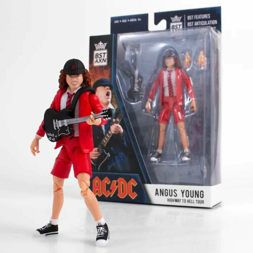 Фигурка AC DC Гитарист Ангус Янг фигурка фигурка ac dc ангус янг с гитарой angus young аксессуары подвижная 20 см