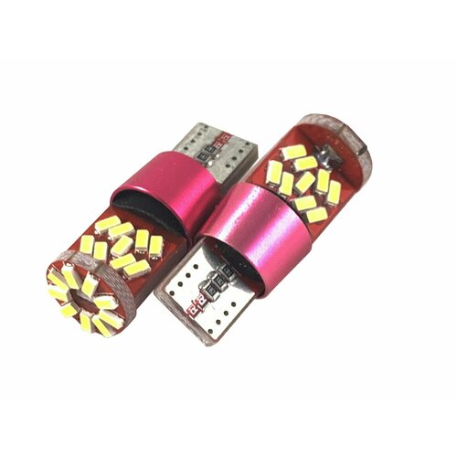 Лампа светодиодная ORION 12V W5WT10 CANBUS 27 светодиодов диод 3014SMD габаритыподсветка салонаномера LED обманка 2шт 549₽