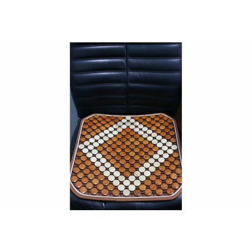 Накидка - сидушка на сиденье массажная деревянные пуговицы 2222 ALMEGA 53266 цена за 1 шт 2350₽