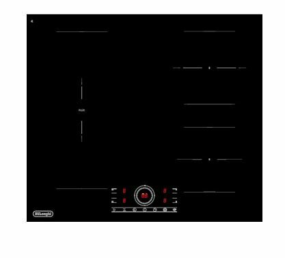 Встраиваемая независимая электрическая поверхность DeLonghi ELETTRA 4B1P CR индукционная