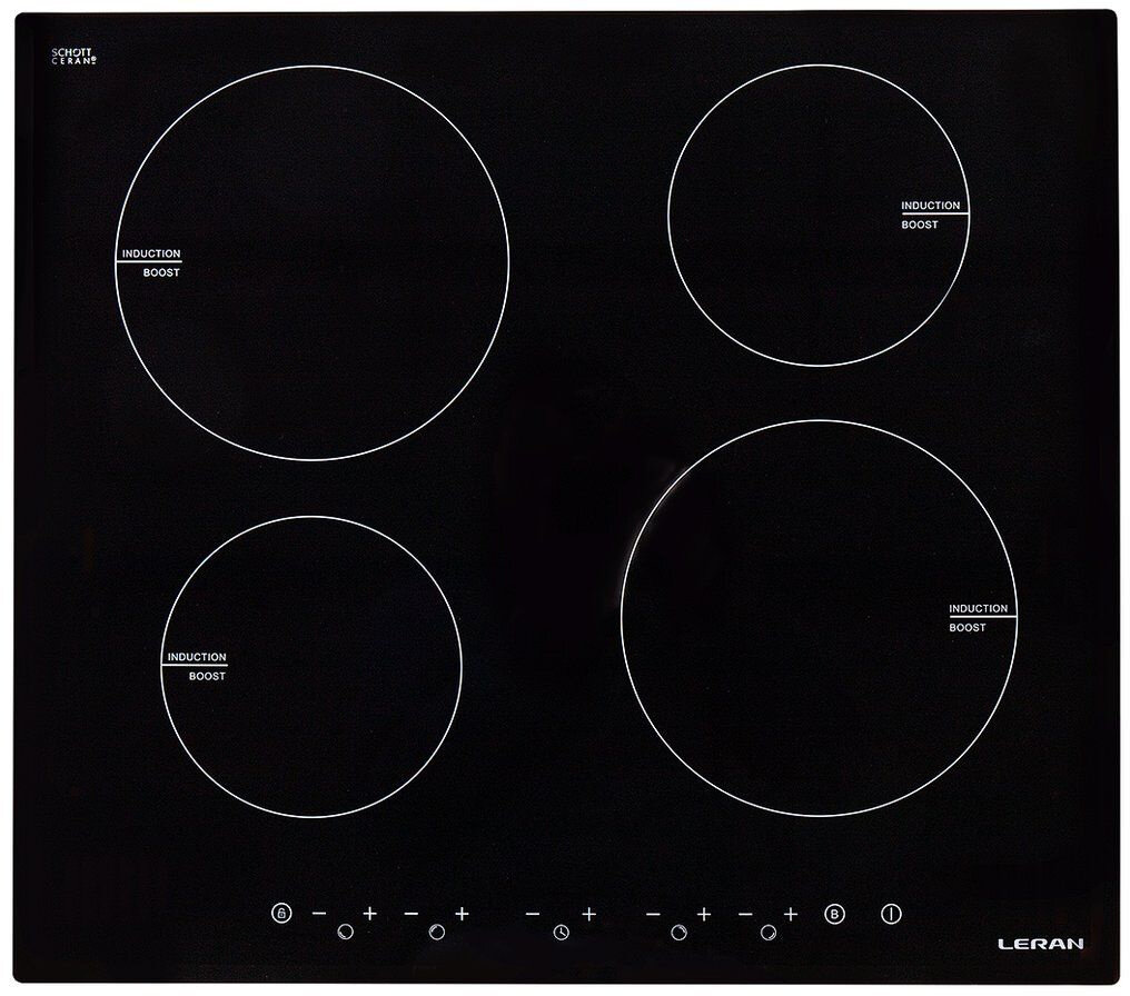 Варочная панель индукционная LERAN EIH 6543 BV, черный