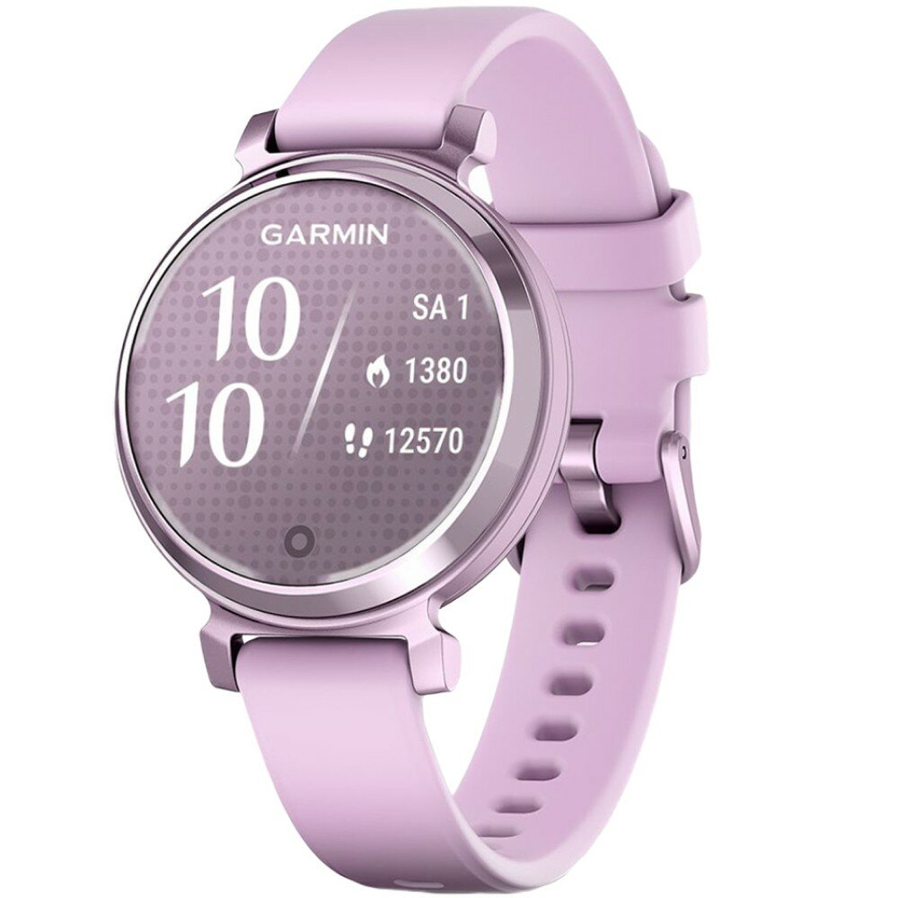 Смарт-часы Garmin Lily 2 Metallic Lilac, силиконовый браслет сиреневый , 010-02839-01