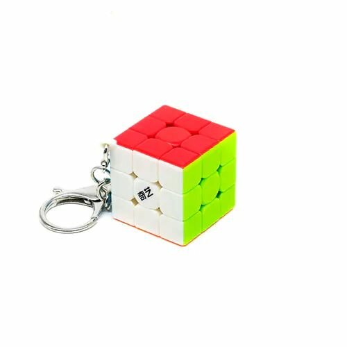 Брелок Кубик Рубика / QiYi MoFangGe 3x3 / Антистресс головоломка