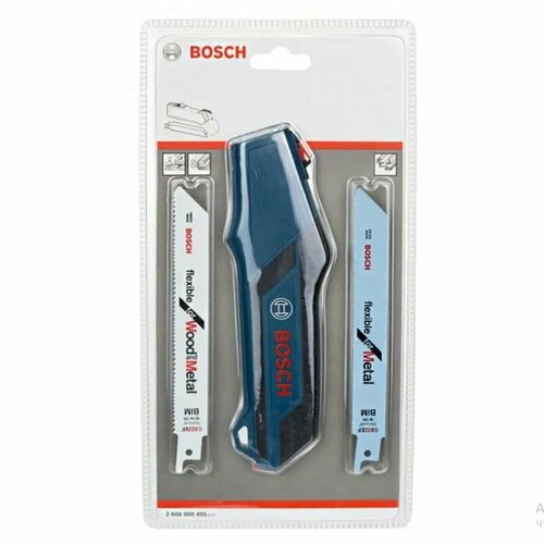 Ручная сабельная пила Bosh с 2 полотнами по дереву и металлу 2 608 000 495 3490₽