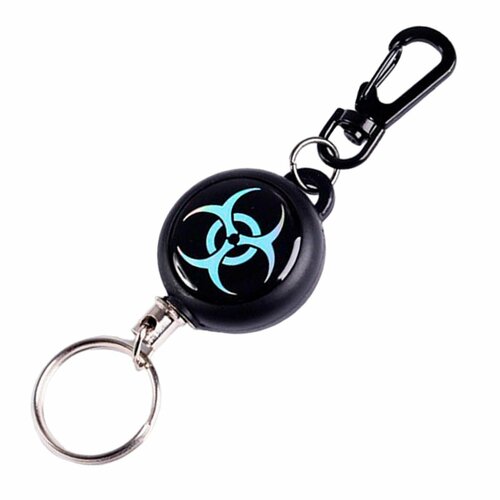 Бирка для ключей Fish Raid, матовая фактура, серый, черный