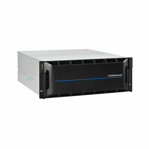 Infortrend EonStor GS2024RTC0F0D-8U32 (24х3.5, 4U, High IOPS, Dual Redundant Controllers (incl: 4x4GB Cache, 8x1GbE RJ-45 ports, 4 FREE host board slots, 2x 12Gb SAS ext ports, 2x (PSU 460W+FAN/SuperCap.+Flash), Rackmount kit) GS2024RTC0F0D-8U32 платформа infortrend eonstor 12x3 5 2u high iops dual redundant controllers incl 4x4gb cache 4x25gb sfp28 4 free host board slots 4