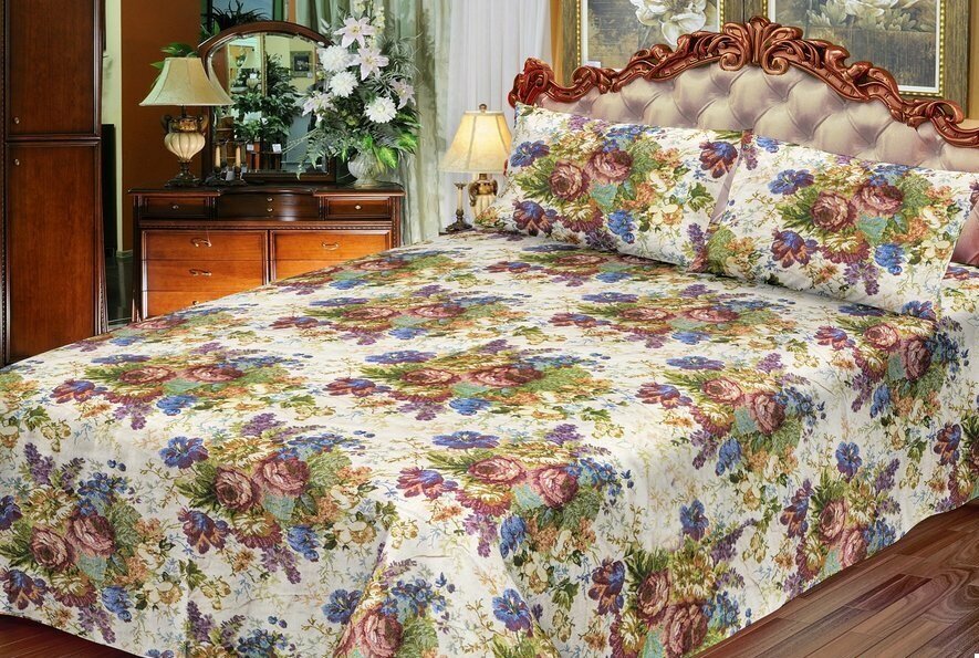 фото Покрывало гобелен 2,0сп. Цветочное изобилие