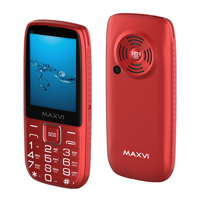 Телефон Maxvi B32 Red