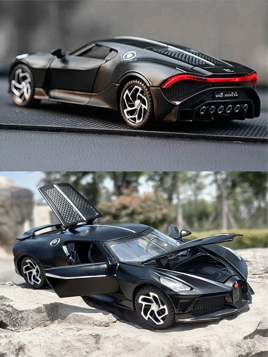 Коллекционная машинка WiMi Bugatti La Voiture Noire в металлическом корпусе