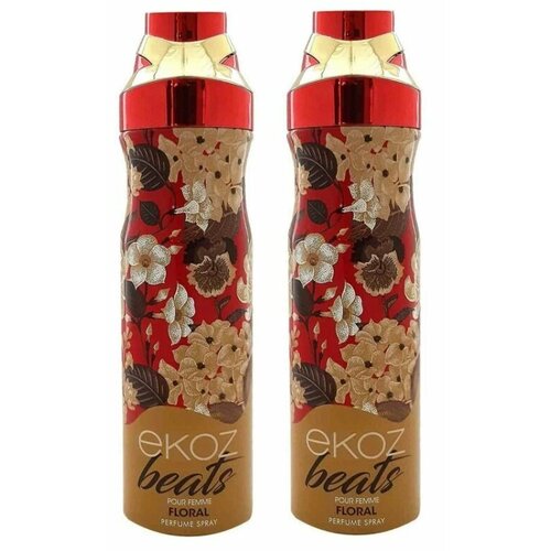 Дезодорант-антиперспирант женский Ekoz Beats Floral Pour Femme парфюмированный 200 мл 2 шт 1255₽