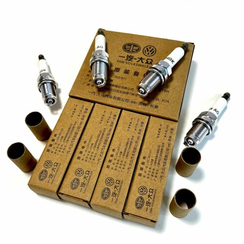 фото Свечи зажигания vag ngk 03c905601 платиновые комплект 4шт. оригинал longlife double platinum для 1.2/1.4 tsi/tfsi фольксваген шкода ауди сеат тигуан пассат гольф джетта октавия кодиак