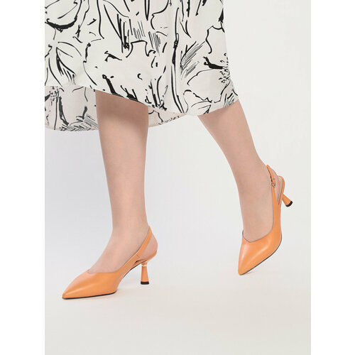Туфли слингбэки Baden, размер 38, оранжевый туфли слингбэки baden размер 38 бежевый