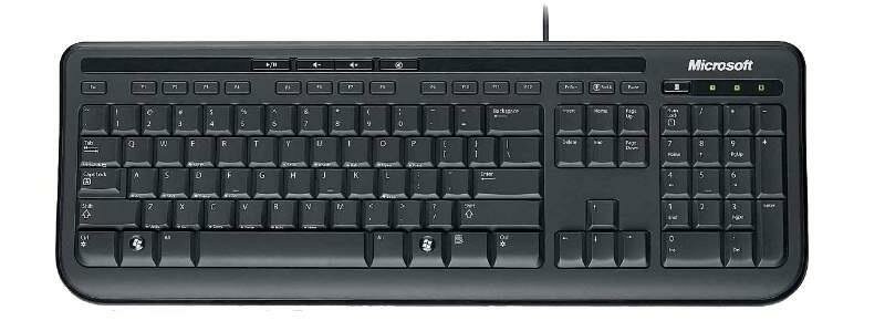 Клавиатура Microsoft Wired Keyboard 600 USB (ANB-00018) черн