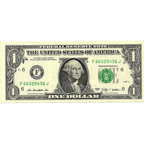 Доллар 2009 год США 6632