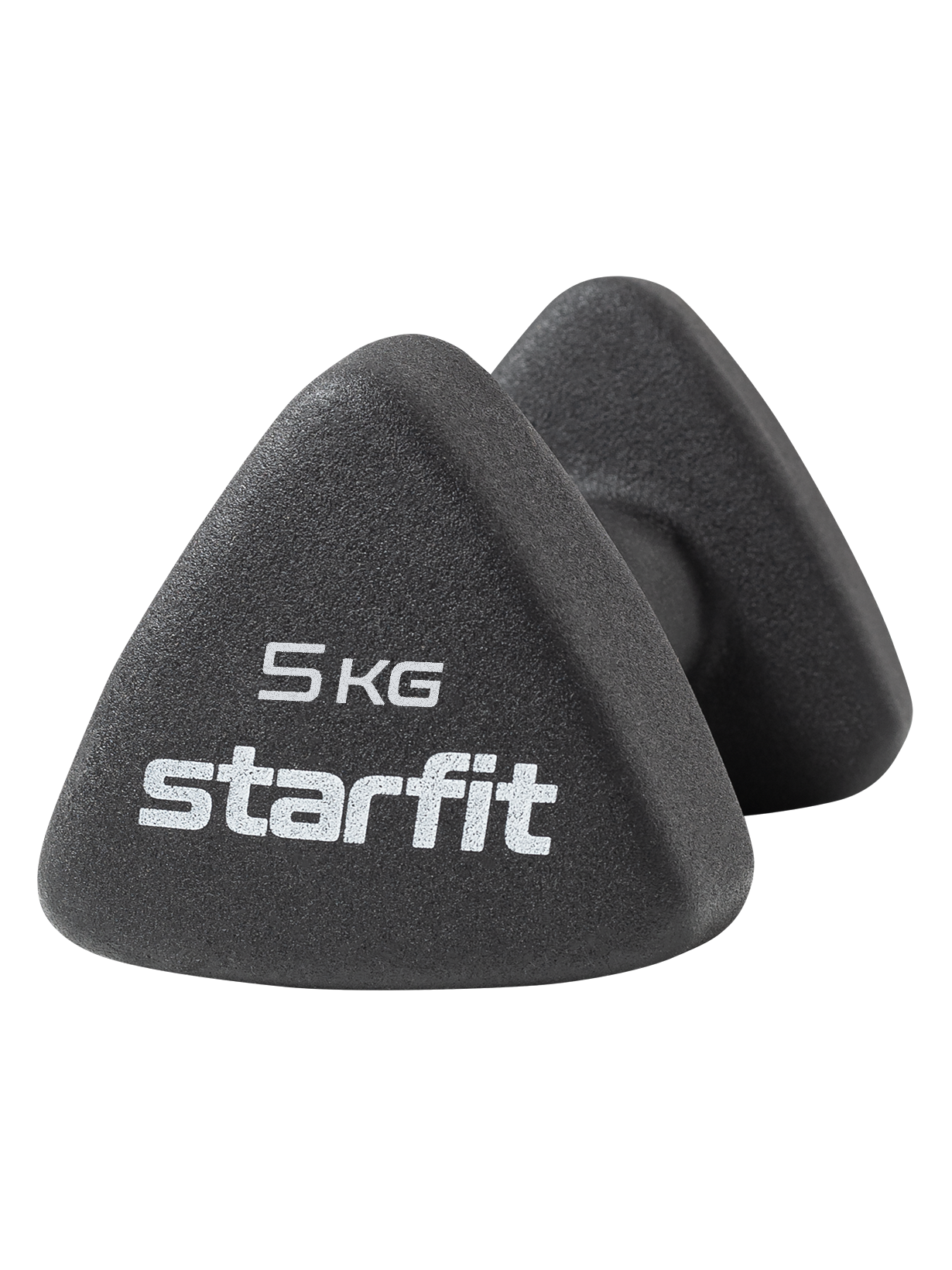 Гантель неопреновая STARFIT DB-205 5 кг, черный, пара