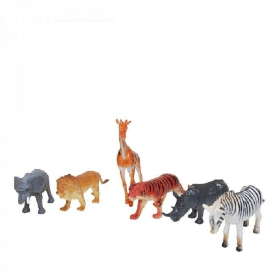Фигурки Играем вместе "Животные Африки", пластизоль, в пакете, 9 шт
