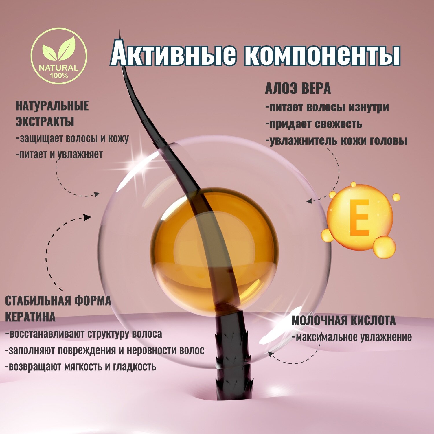 Экстра увлажняющий шампунь, мужской с молочной кислотой 1 л — фото 1