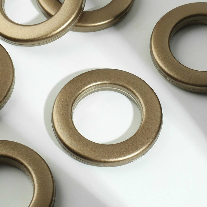 фото Люверсы для штор, d = 3,4/5,5 см, 10 шт, цвет бронзовый