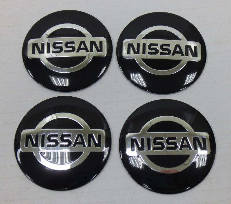 Наклейка OR-5 "NISSAN" на автомоб колпаки диски (диаметр 60мм.) пластик/ комп. 4шт.