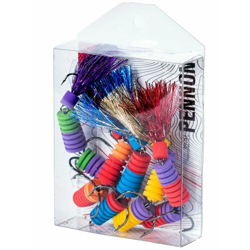 Мандула набор Lucky John PENNON SLOTWORM MIX3 длина 10 см 5 шт.