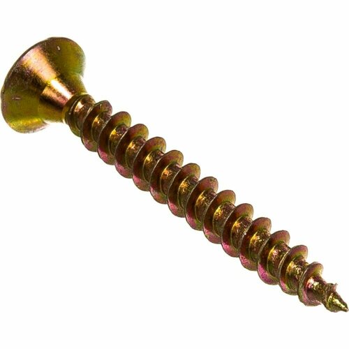 Шуруп Качественный крепеж желтый цинк 3,5x30, 300 шт. 0300441 КЧ