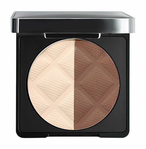 YLLOZURE Пудра для контуринга лица двойная Dual Contouring Powder Cinema, 20 г, 81 светлый беж/ шоколад