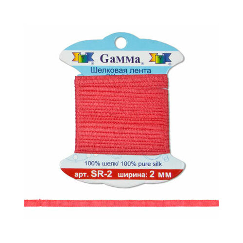 Gamma' шелковая SR-2 0.2 - 2 мм 9.1 м цвет №081 т. розовый брэдфорд дженни коллекция вышивки шерсть шелк ленты